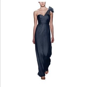 Amsale G787C Bridemaids Dress-Navy, Size 12